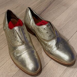 Ariat Gold Metallic Flats